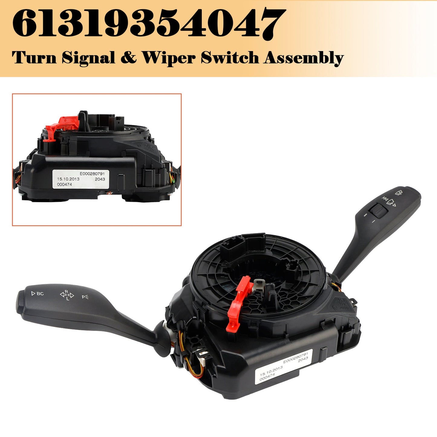 BMW F07 F10 F12 F13 F06 61319354047 Turn Signal & Wiper Switch Assembly