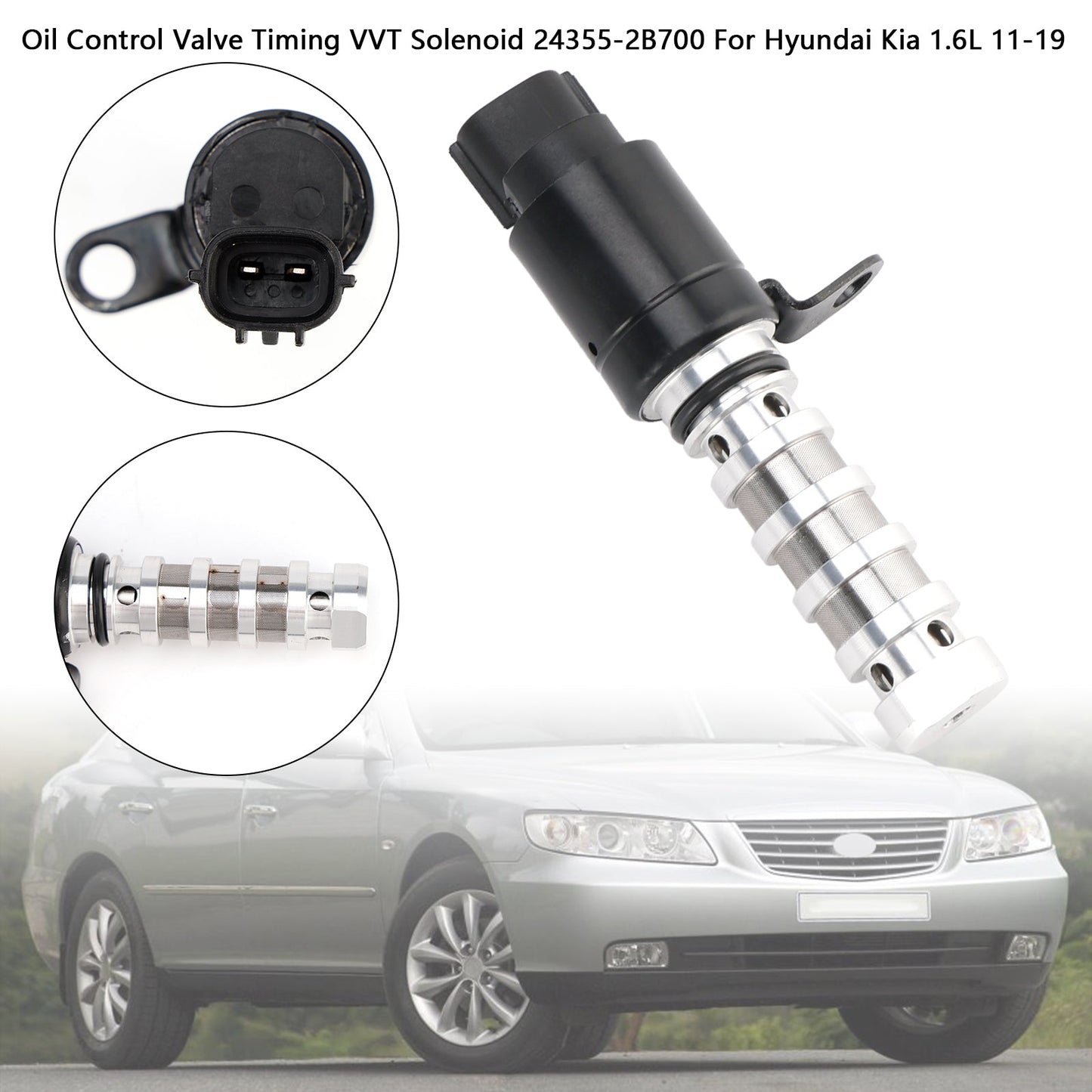 Hyundai Kia 1.6L 2011-2019 24355-2B700 Oil Control Valve Timing VVT Solenoid