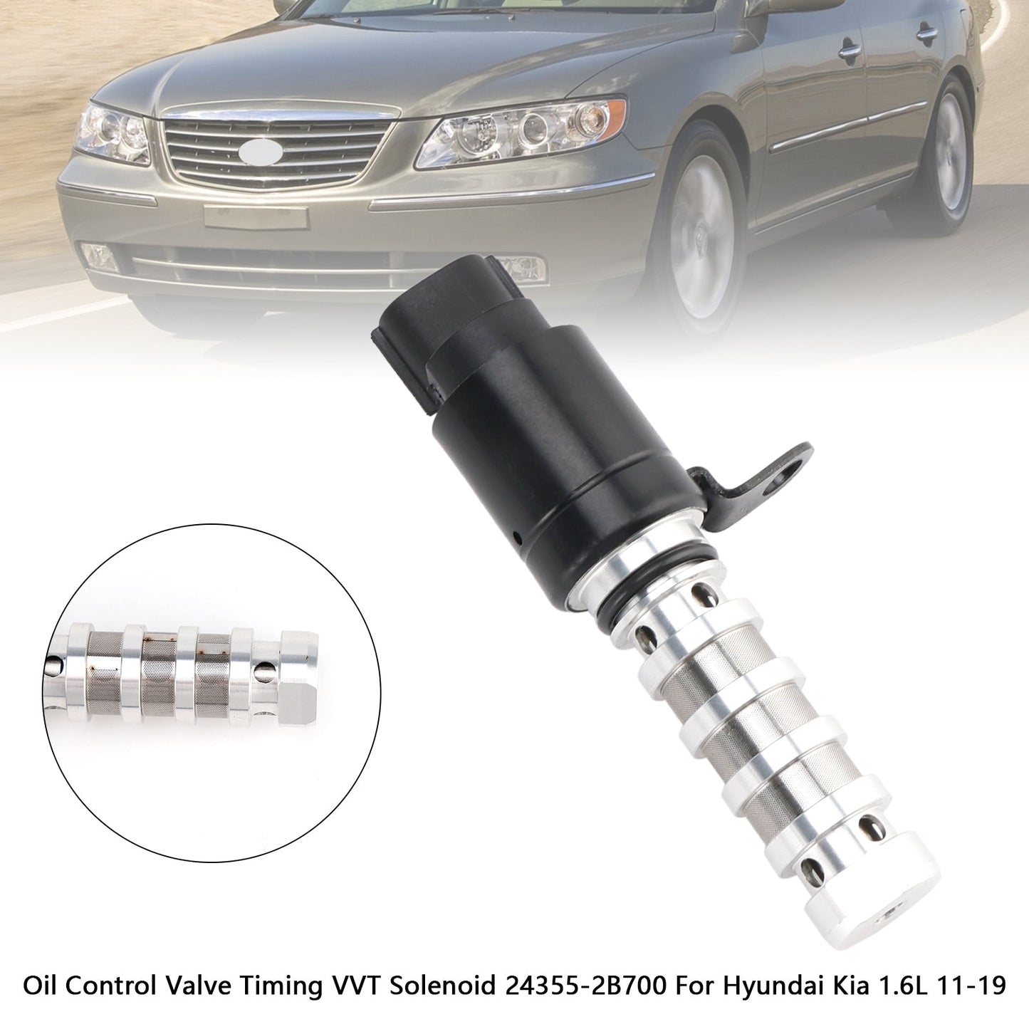 Hyundai Kia 1.6L 2011-2019 24355-2B700 Oil Control Valve Timing VVT Solenoid