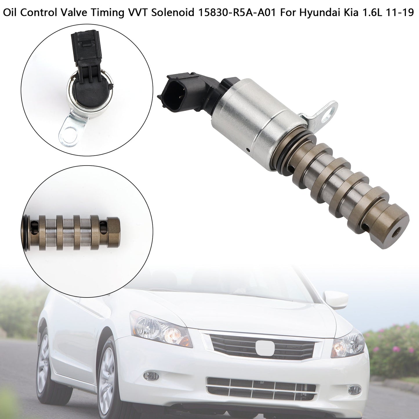 2011-2019 VVT Solenoid 15830-R5A-A01 Hyundai Kia 1.6L Oil Control Valve Timing