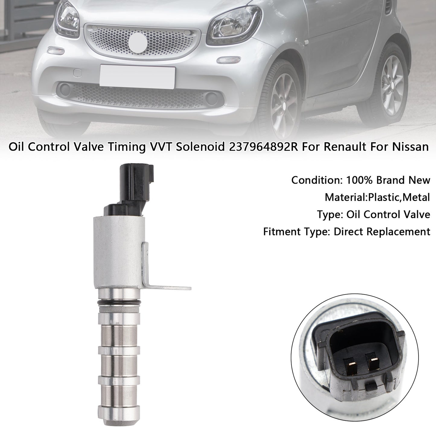 Nissan Renault Oil Control Valve Timing VVT Solenoid 237964892R 237964624R