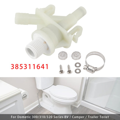 Dometic 300/310/320 Series RV/Camper/Trailer 385311641 Toilet Water Valve Kit
