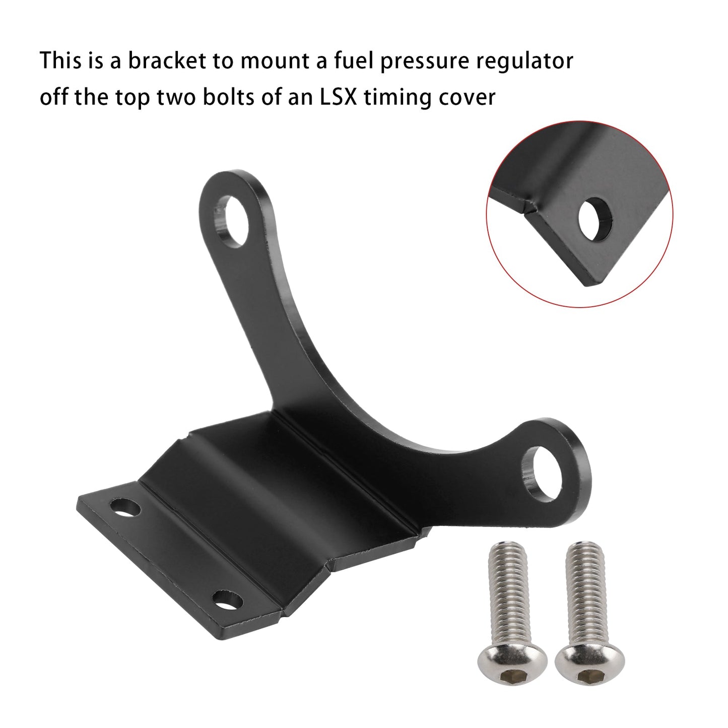 LSX timing cover LS Timing Cover Fuel Regulator Bracket 99500
