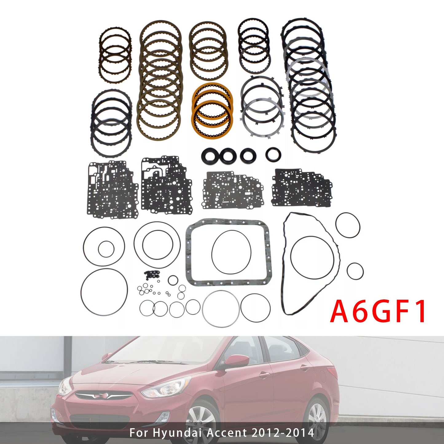 Hyundai Elantra 1.8L 2.0L l4 GAS A6GF1 Auto Transmission Master Rebuild Kit