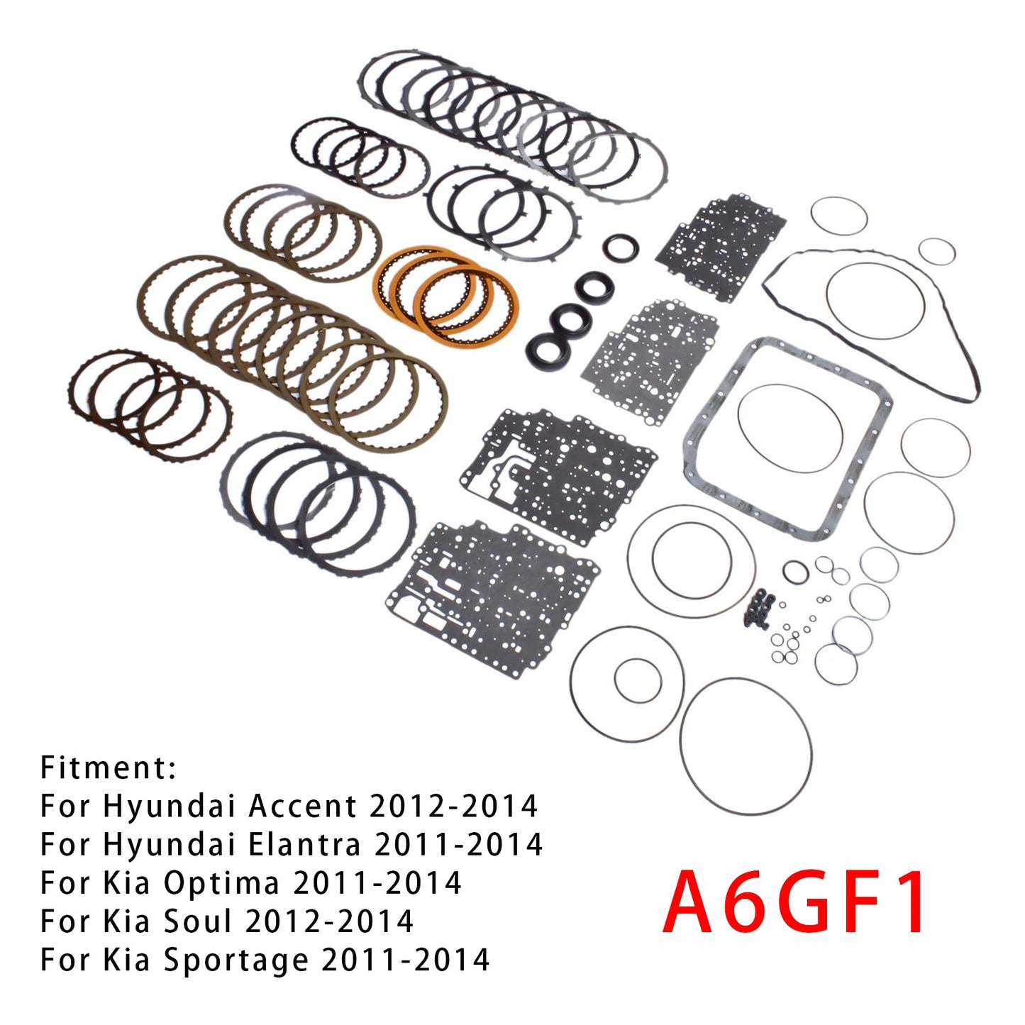 Hyundai Elantra 1.8L 2.0L l4 GAS A6GF1 Auto Transmission Master Rebuild Kit