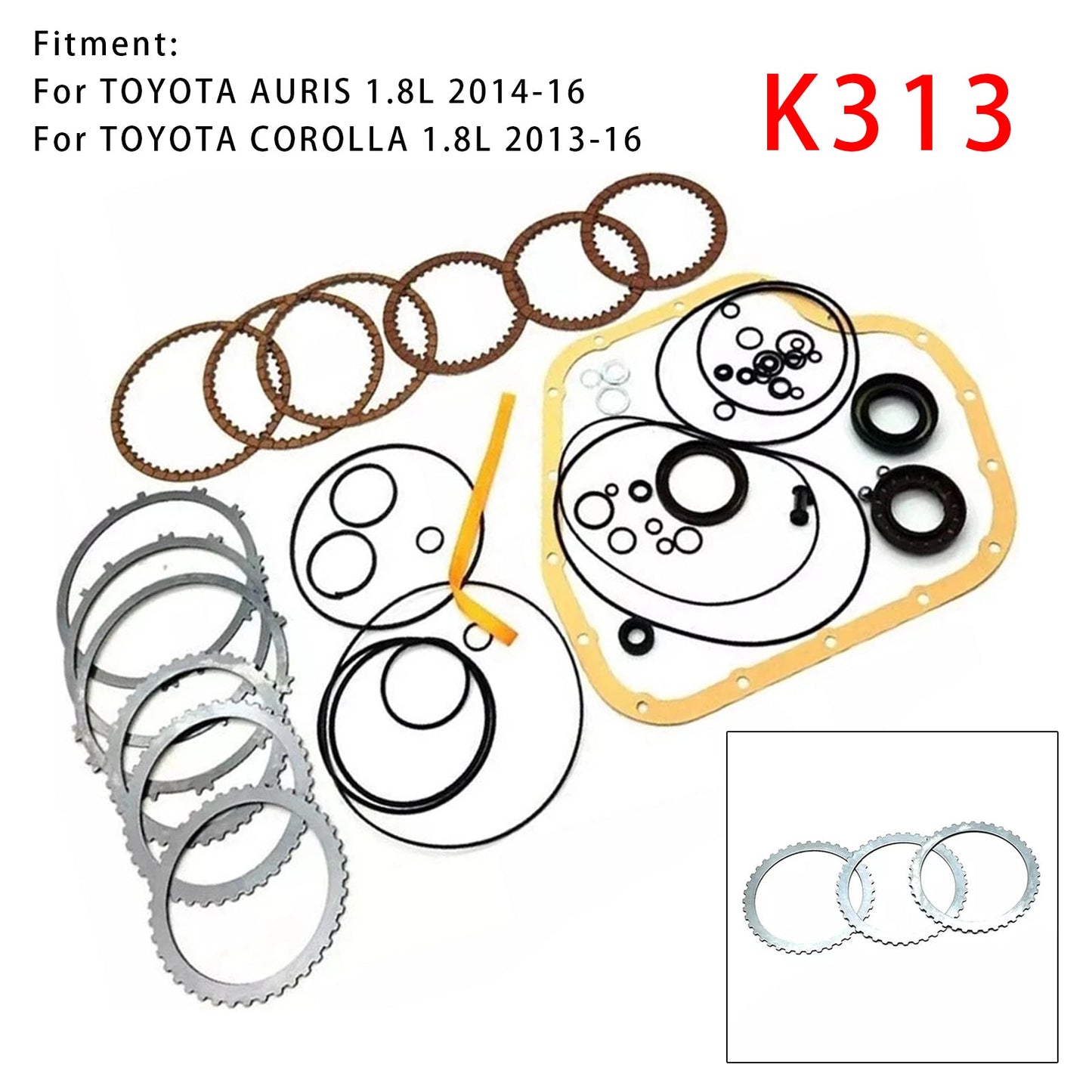 Toyota AURIS COROLLA 1.8L Auto Transmission Master Rebuild Kit Overhaul K313