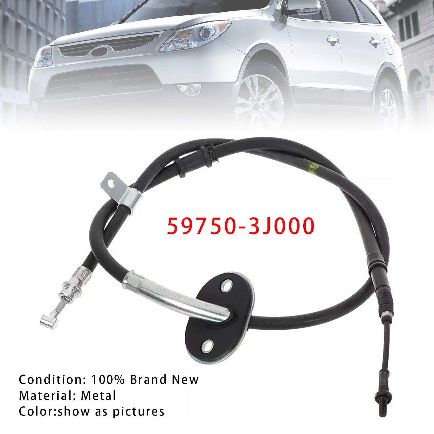 2007-2012 Hyundai Veracruz Parking Brake Cable Assembly 59750-3J000