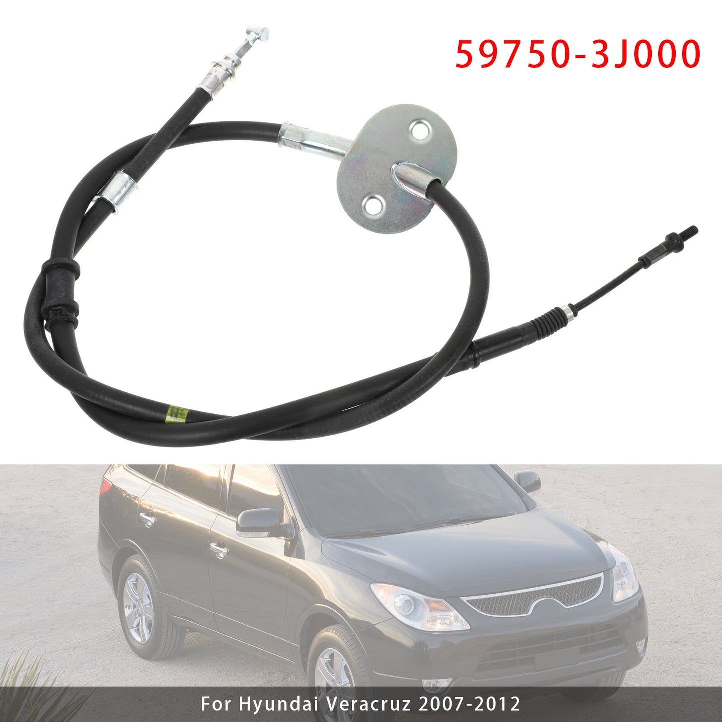 2007-2012 Hyundai Veracruz Parking Brake Cable Assembly 59750-3J000
