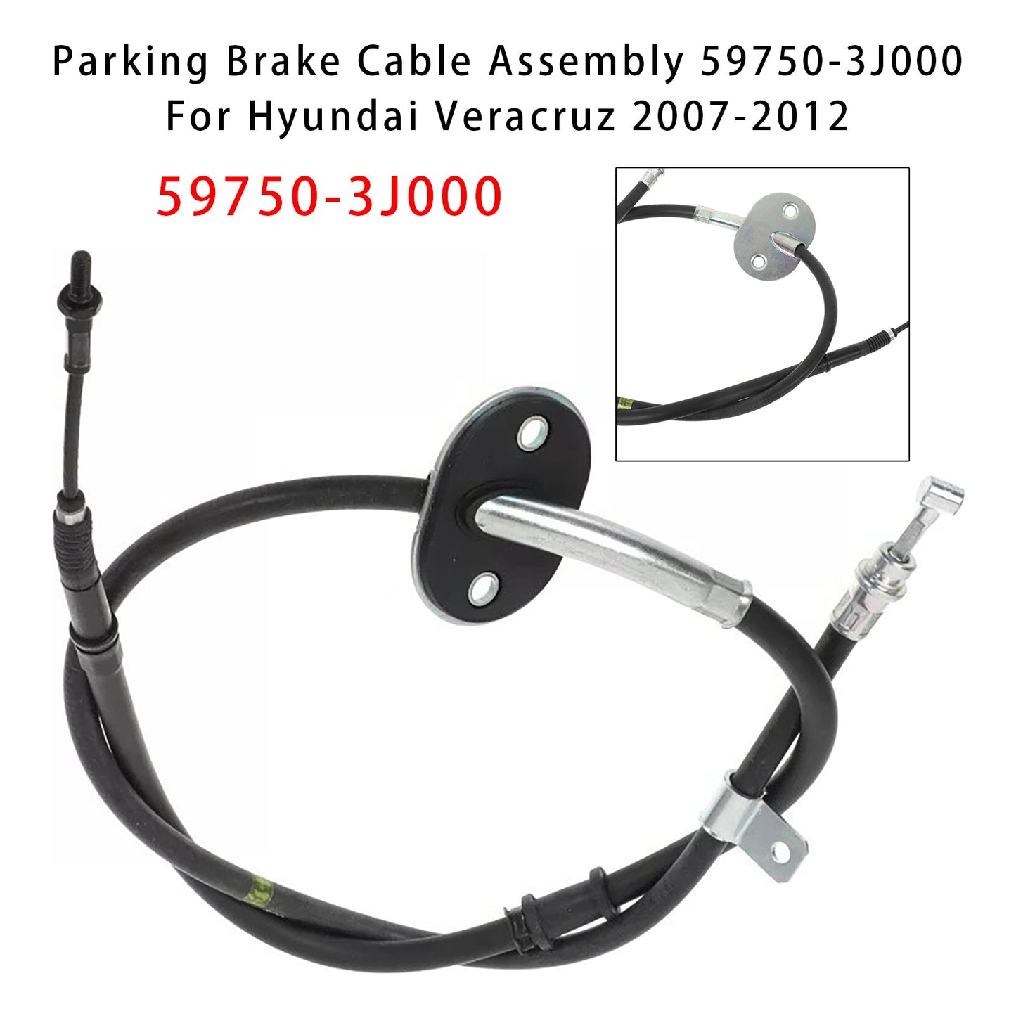 2007-2012 Hyundai Veracruz Parking Brake Cable Assembly 59750-3J000