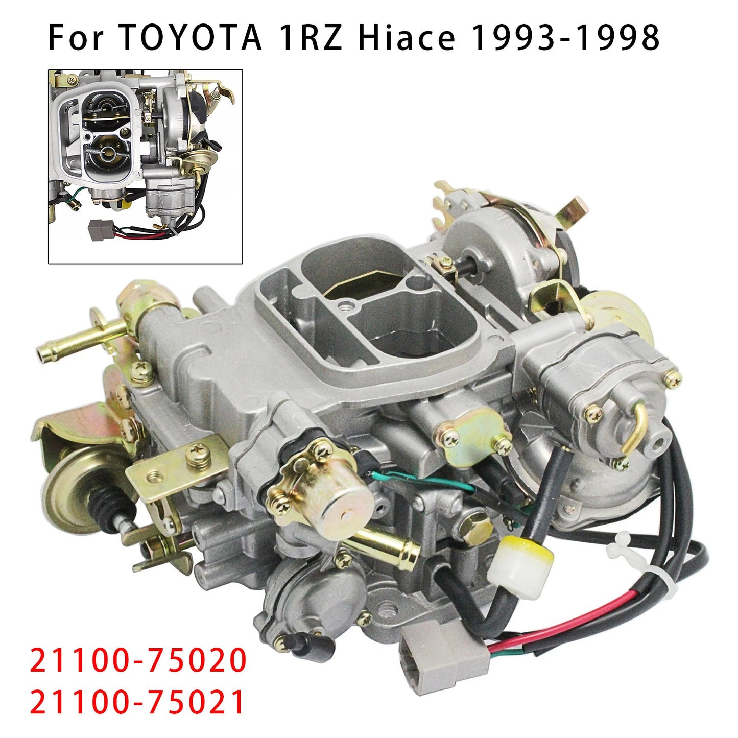 1993-1998  Toyota 1RZ 4Y Hiace 2 Cyl Carb Carburetor 21100-75020 21100-75021