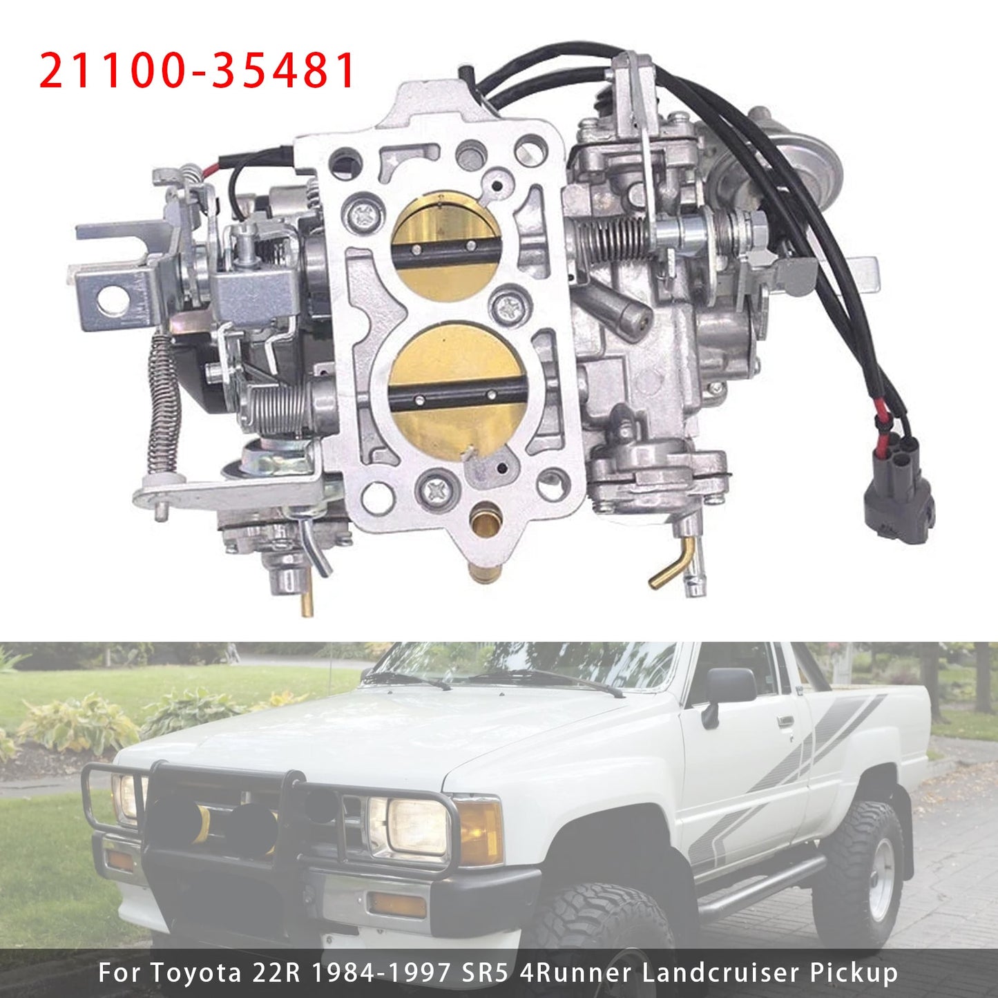 Toyota 22R 1984-1997 SR5 4Runner Landcruiser Pickup Car Carburator 21100-35481