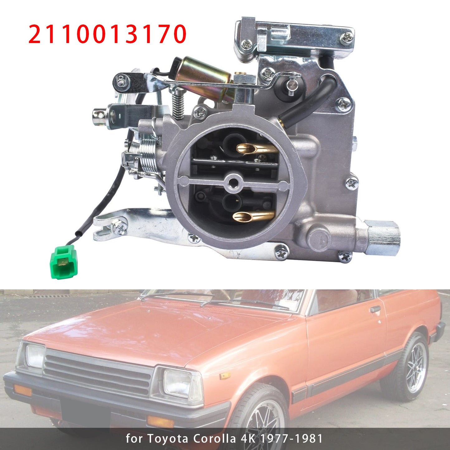 Toyota Corolla DLX Coupe 2-Door 1981 1.8L Carburetor Carb Kit 2110013170