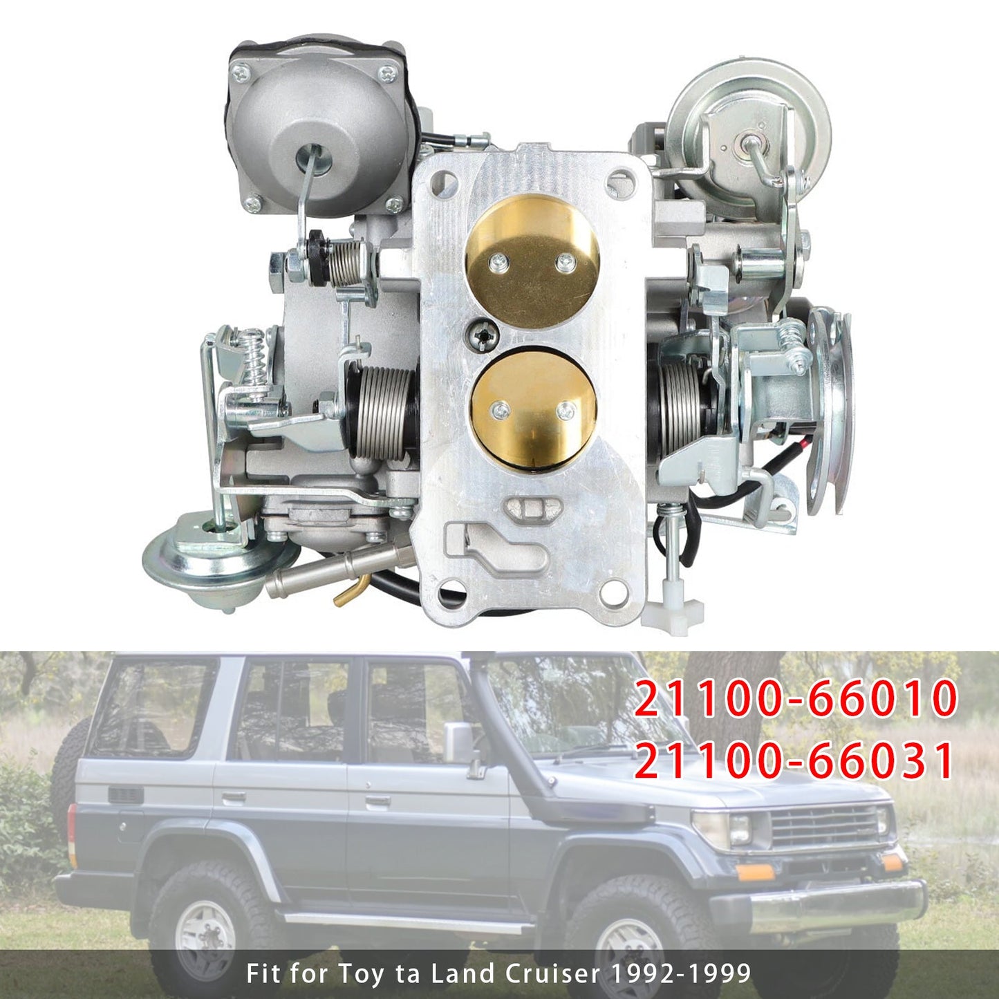 1992-1999  Toyota 1FZ Land Cruiser Carburetor 21100-66010 21100-66031