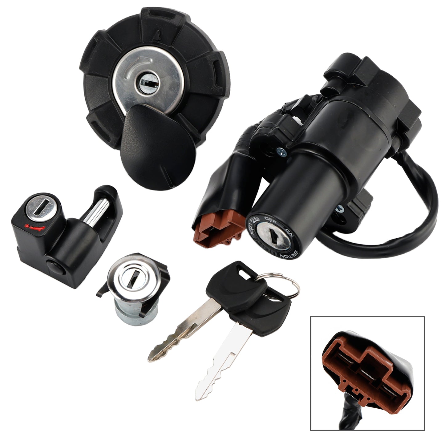 Honda CRF300L/LS 2021-2025 Ignition Switch Lock Set Gas Cap Seat Helmet Lock