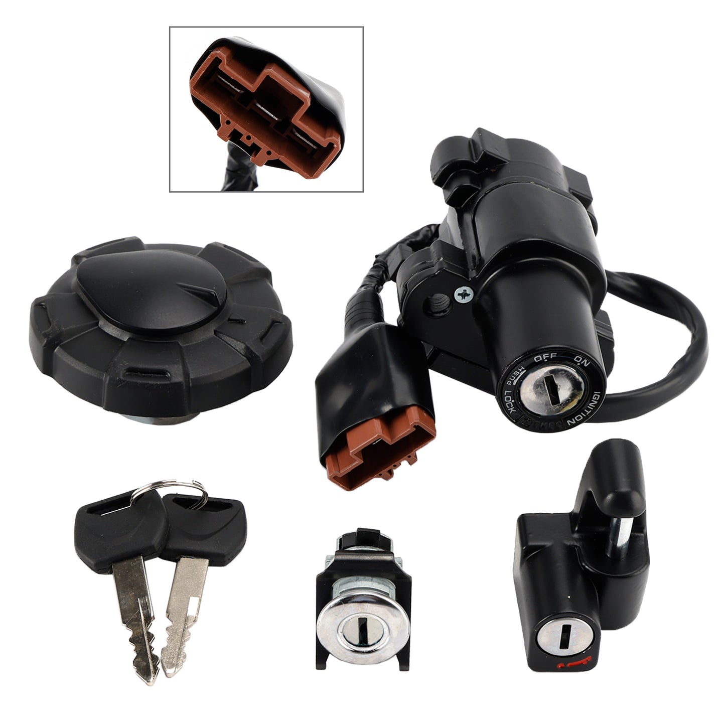 Honda CRF300L/LS 2021-2025 Ignition Switch Lock Set Gas Cap Seat Helmet Lock