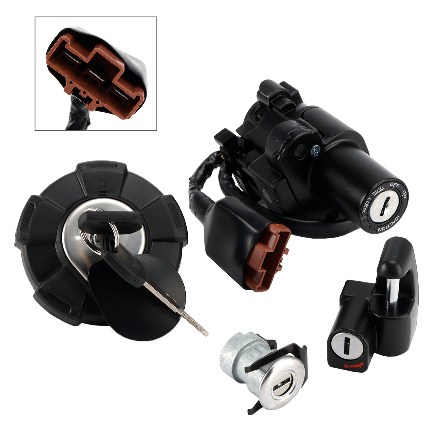 Honda CRF300L/LS 2021-2025 Ignition Switch Lock Set Gas Cap Seat Helmet Lock