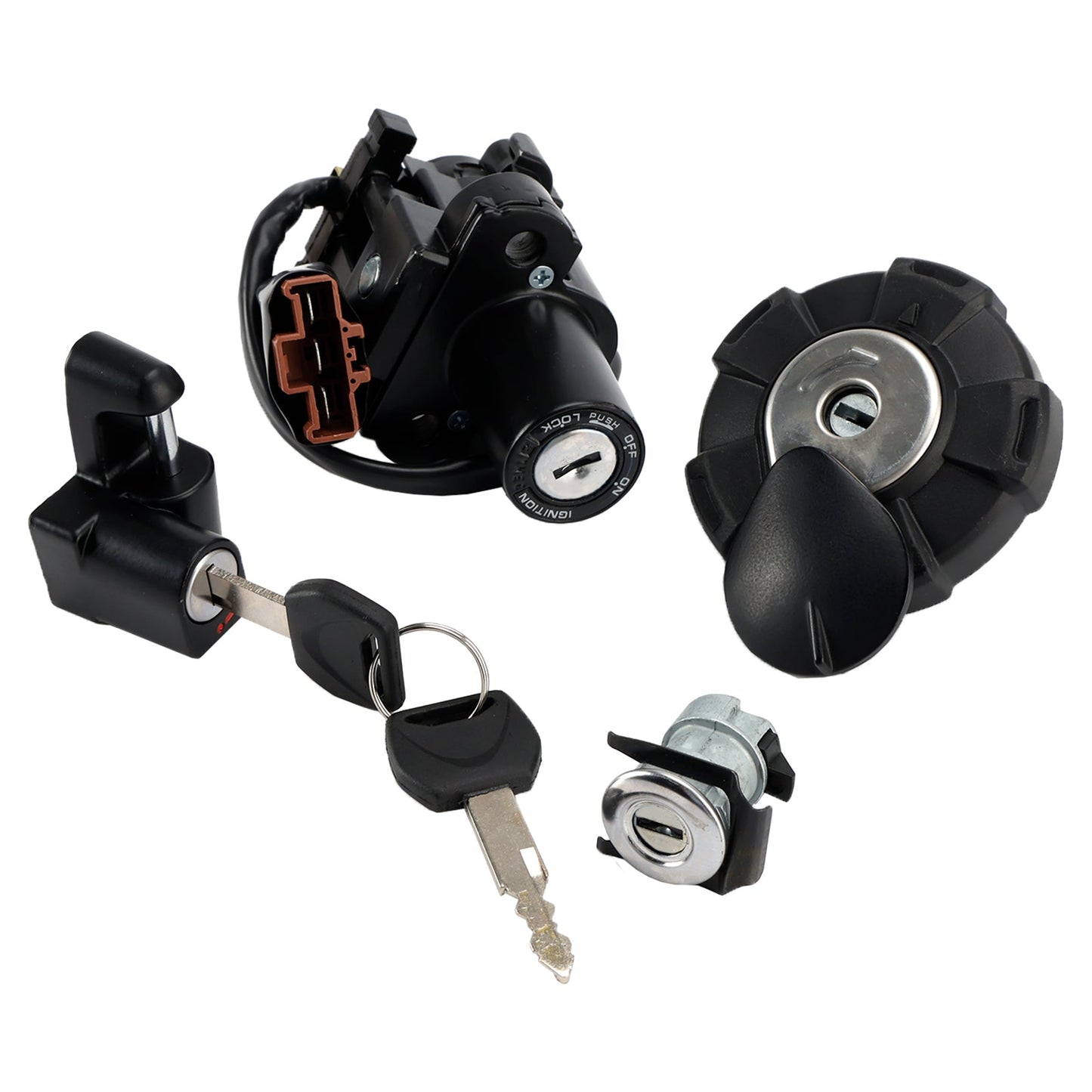 Honda CRF300L LS 2021-2025 Ignition Switch Lock Set+Gas Cap+Seat Lock w/Keys 35010-K1T-A51 35010-K1T-JF0