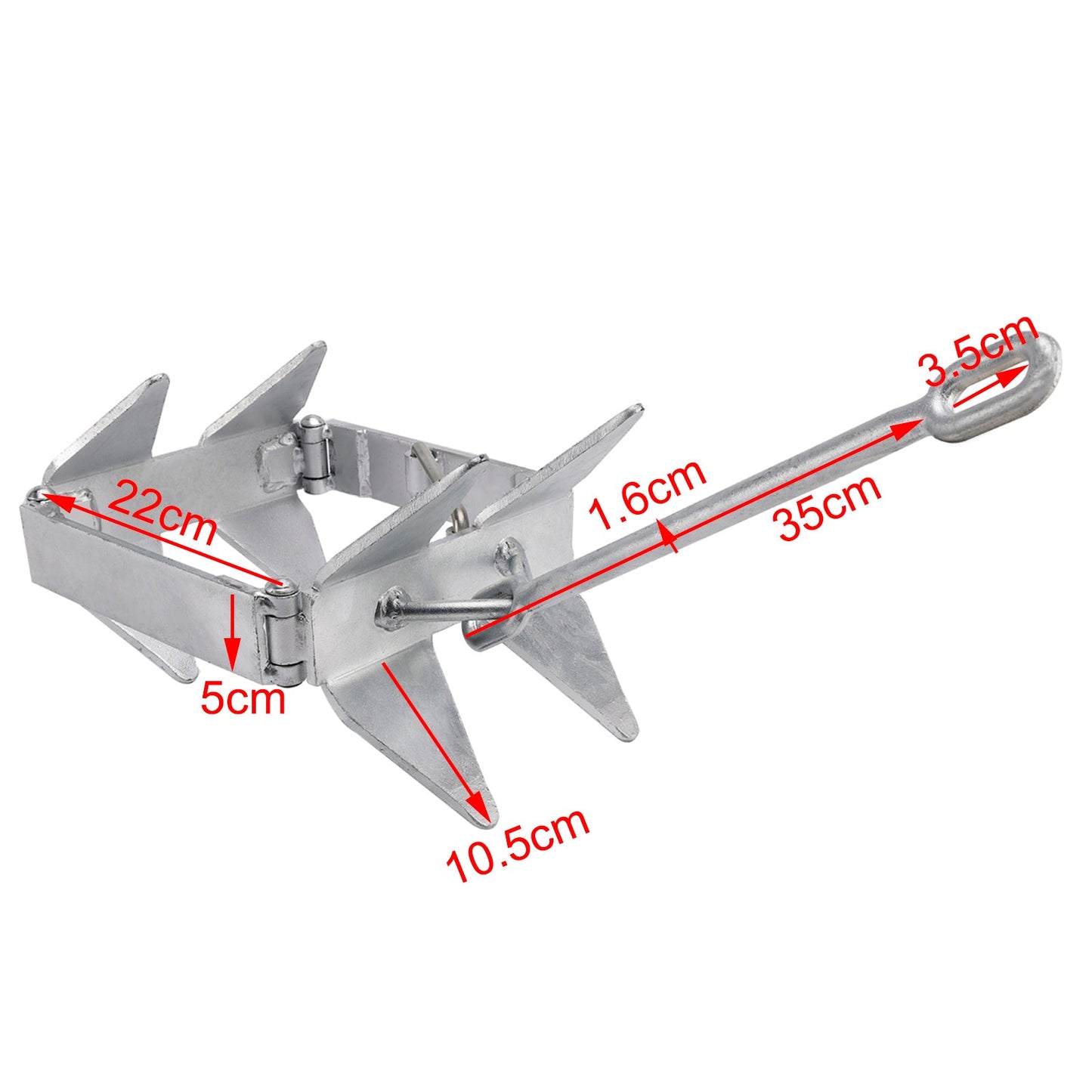 Foldable Boat Anchor 13 lbs Boat Slide Box Anchors Sliding Cube Anchor