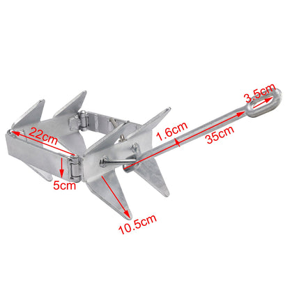 Foldable Boat Anchor 13 lbs Boat Slide Box Anchors Sliding Cube Anchor