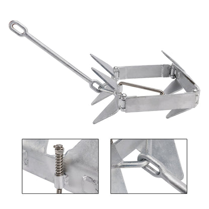 Foldable Boat Anchor 13 lbs Boat Slide Box Anchors Sliding Cube Anchor