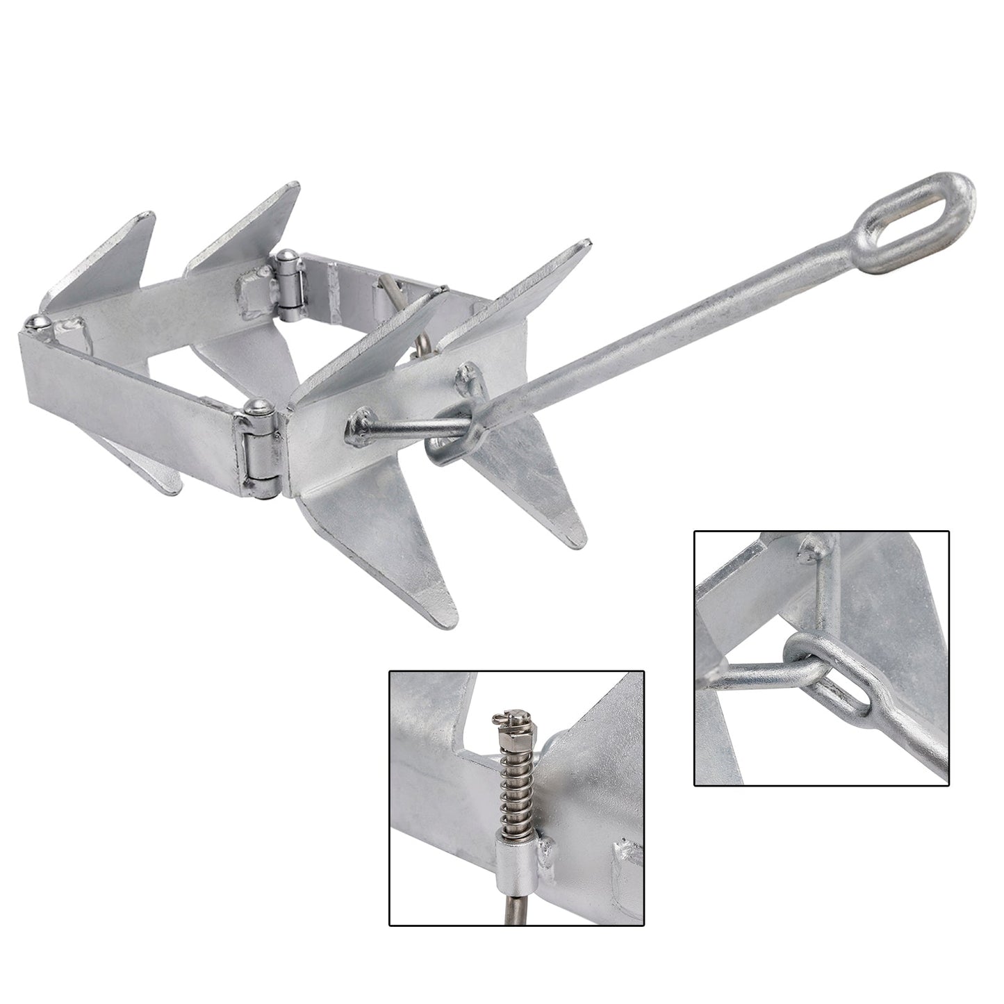 Foldable Boat Anchor 13 lbs Boat Slide Box Anchors Sliding Cube Anchor