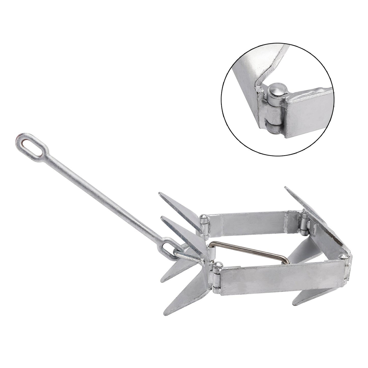 Foldable Boat Anchor 13 lbs Boat Slide Box Anchors Sliding Cube Anchor