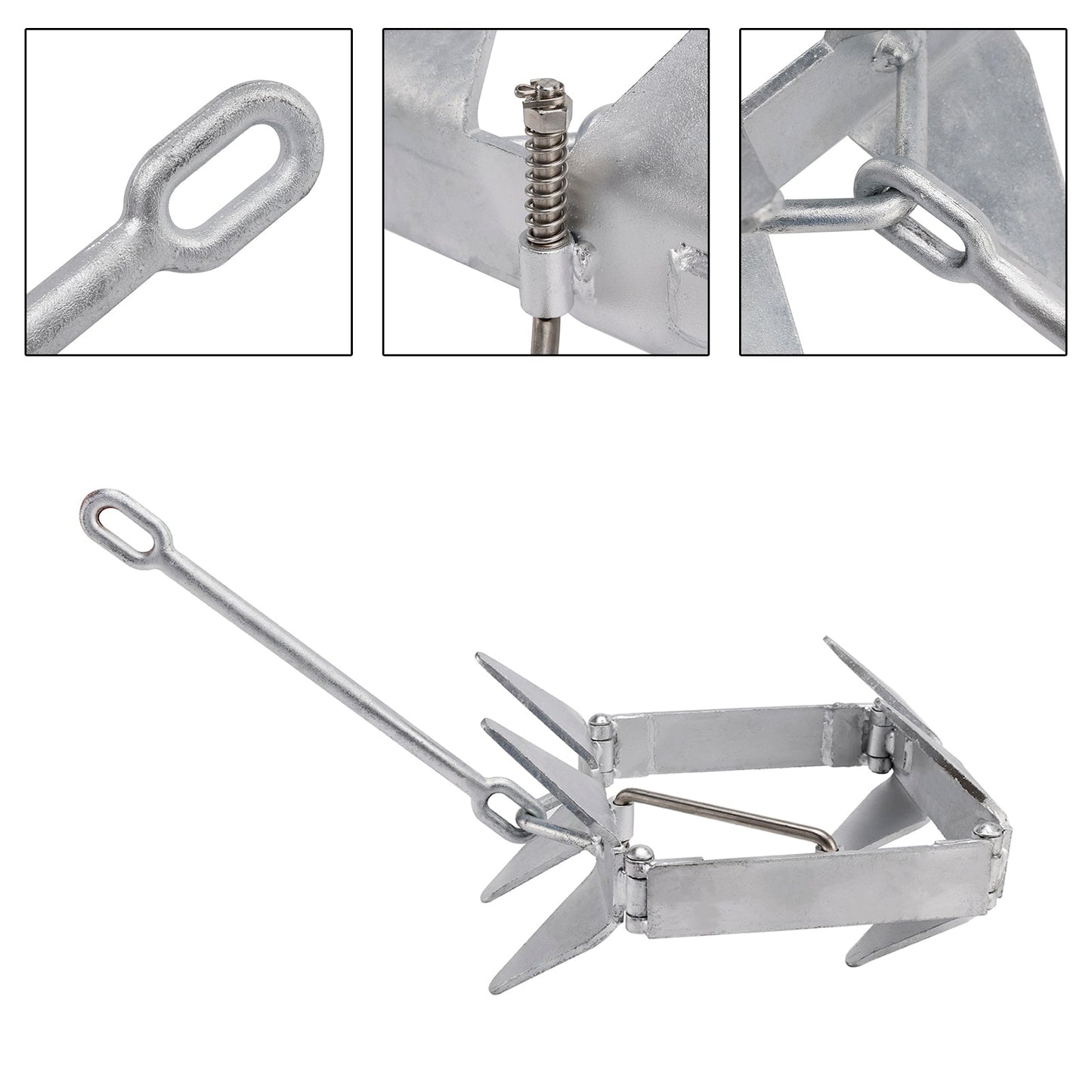 Foldable Boat Anchor 13 lbs Boat Slide Box Anchors Sliding Cube Anchor