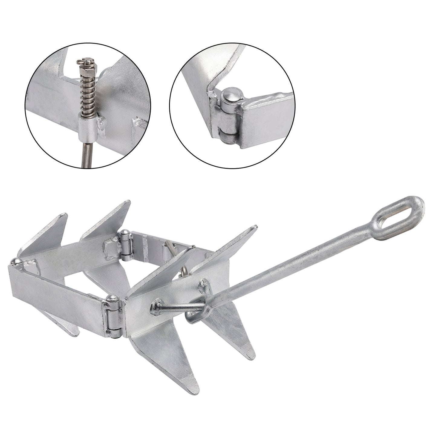 Foldable Boat Anchor 13 lbs Boat Slide Box Anchors Sliding Cube Anchor
