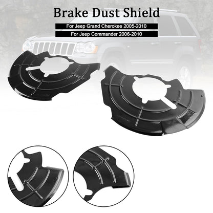 2006-2010 Jeep Commander Right+Left Front Brake Dust Shield 52090432AC 52090433AC