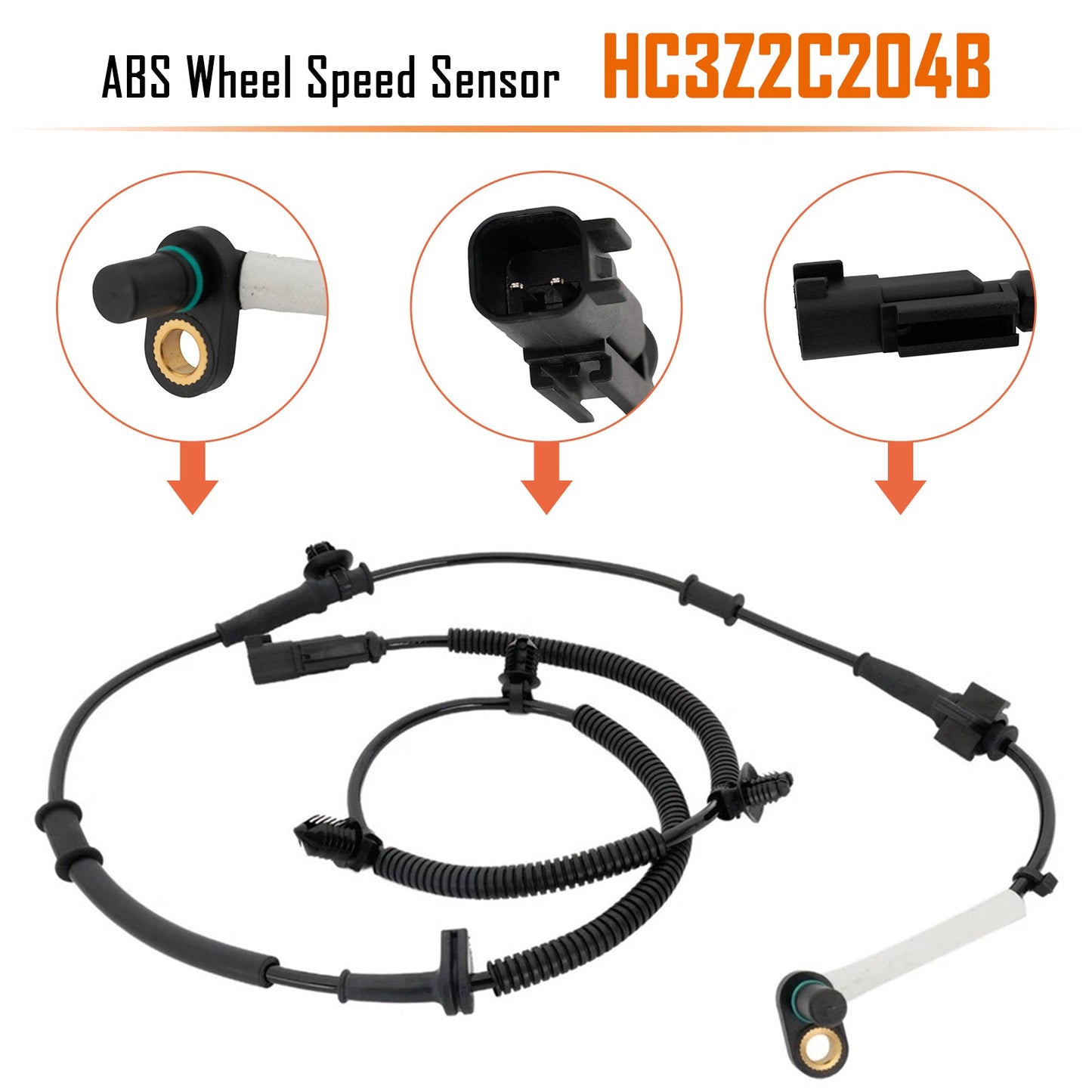 Ford F250 F350 Front Left or Right ABS Wheel Speed Sensor HC3Z2C204B BRAB472