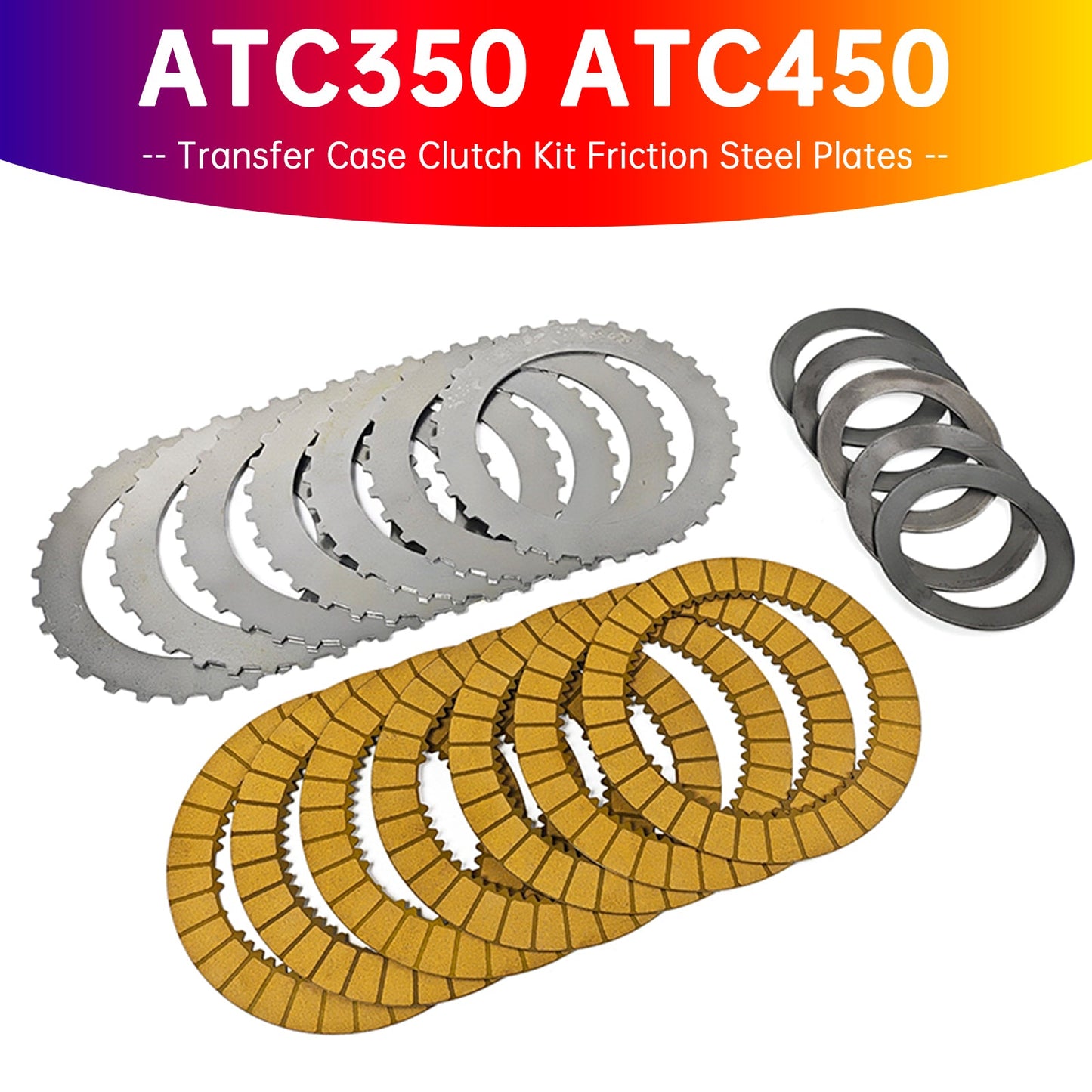 BMW ATC350 ATC450 Transfer Case Clutch Kit Friction Steel Plates