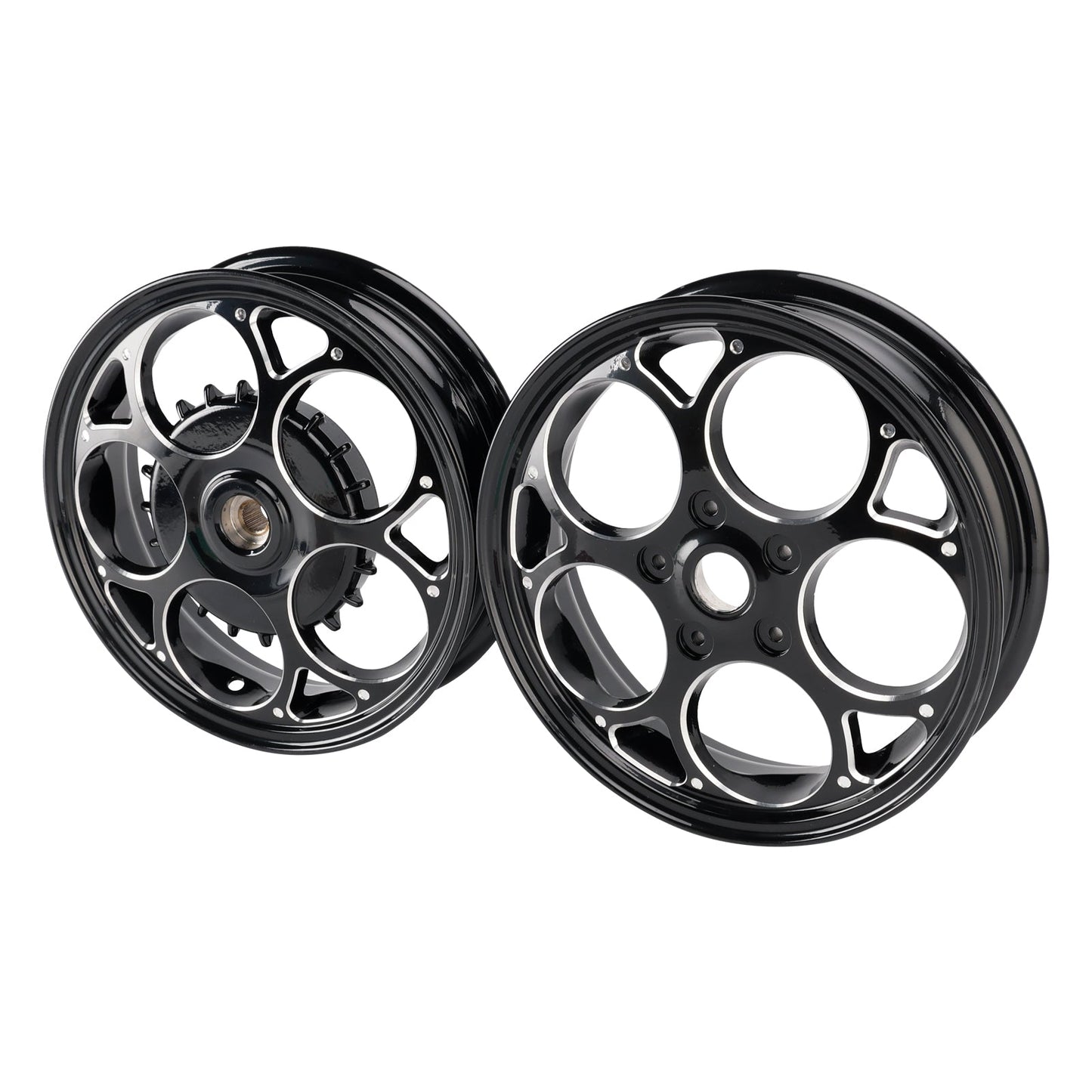 Vespa Sprint/ Primavera 50-150cc Aluminum Black Front and Rear Wheel Rim