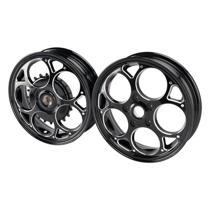 Vespa Sprint/ Primavera 50-150cc Aluminum Black Front and Rear Wheel Rim