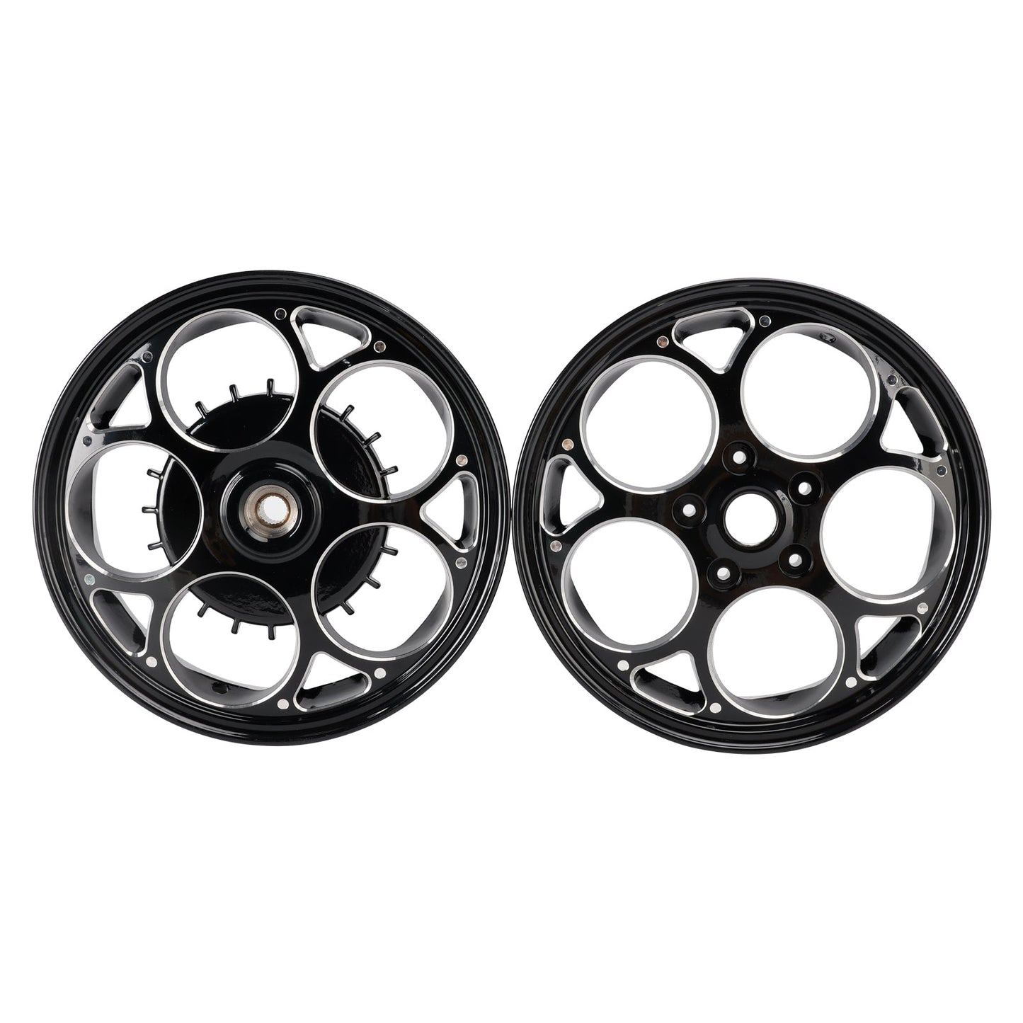 Vespa Sprint/ Primavera 50-150cc Aluminum Black Front and Rear Wheel Rim
