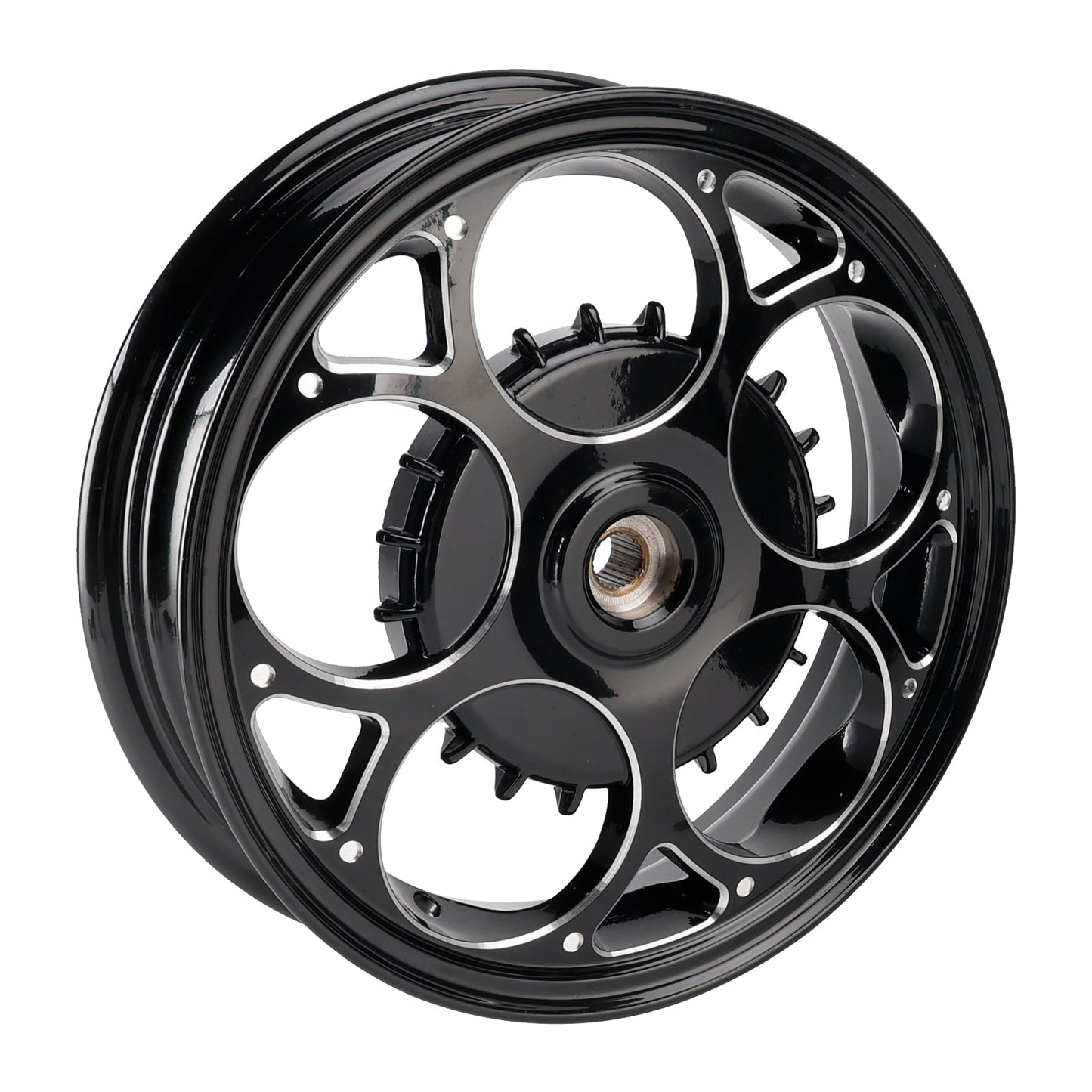 Vespa Sprint/ Primavera 50-150cc Aluminum Black Front and Rear Wheel Rim