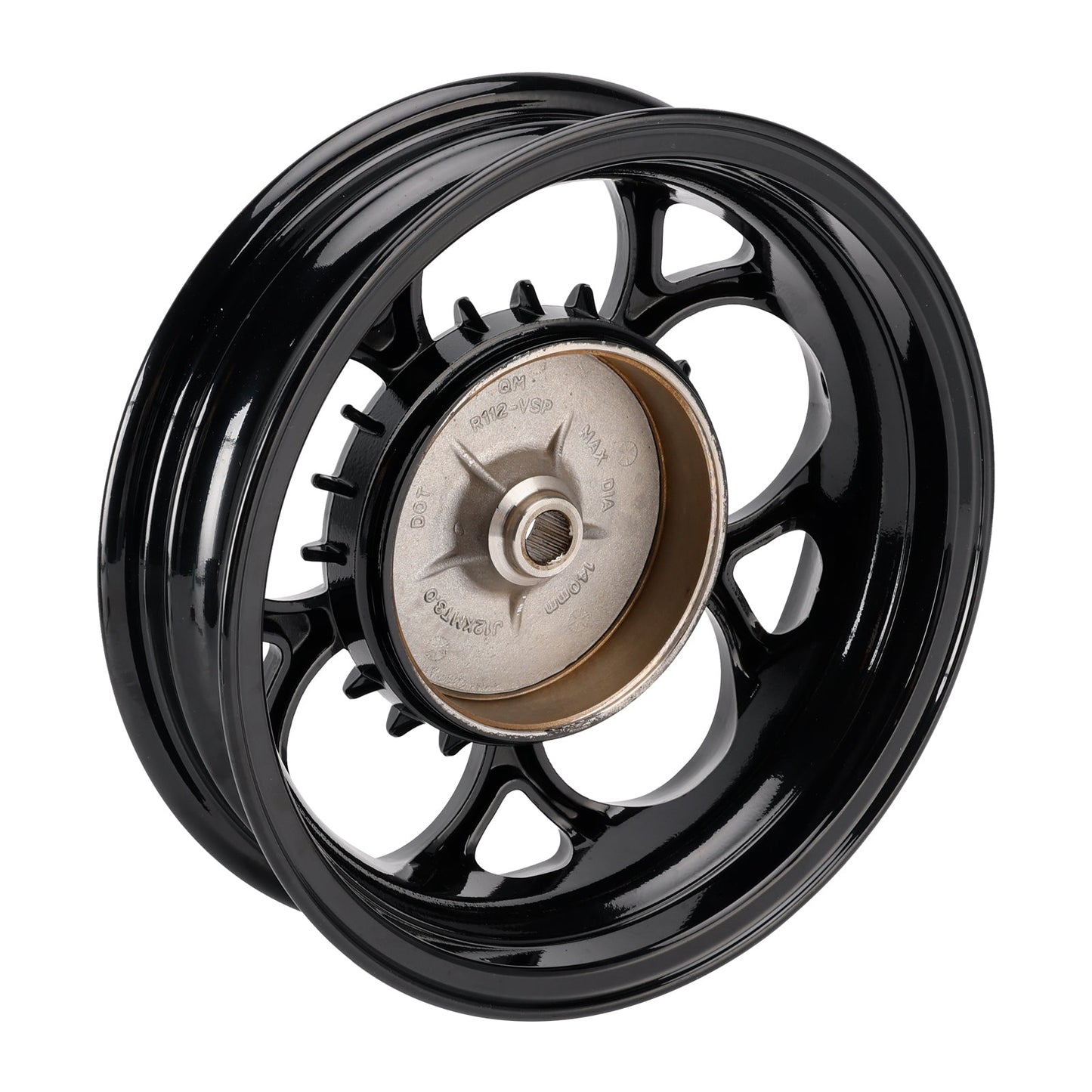 Vespa Sprint/ Primavera 50-150cc Aluminum Black Front and Rear Wheel Rim