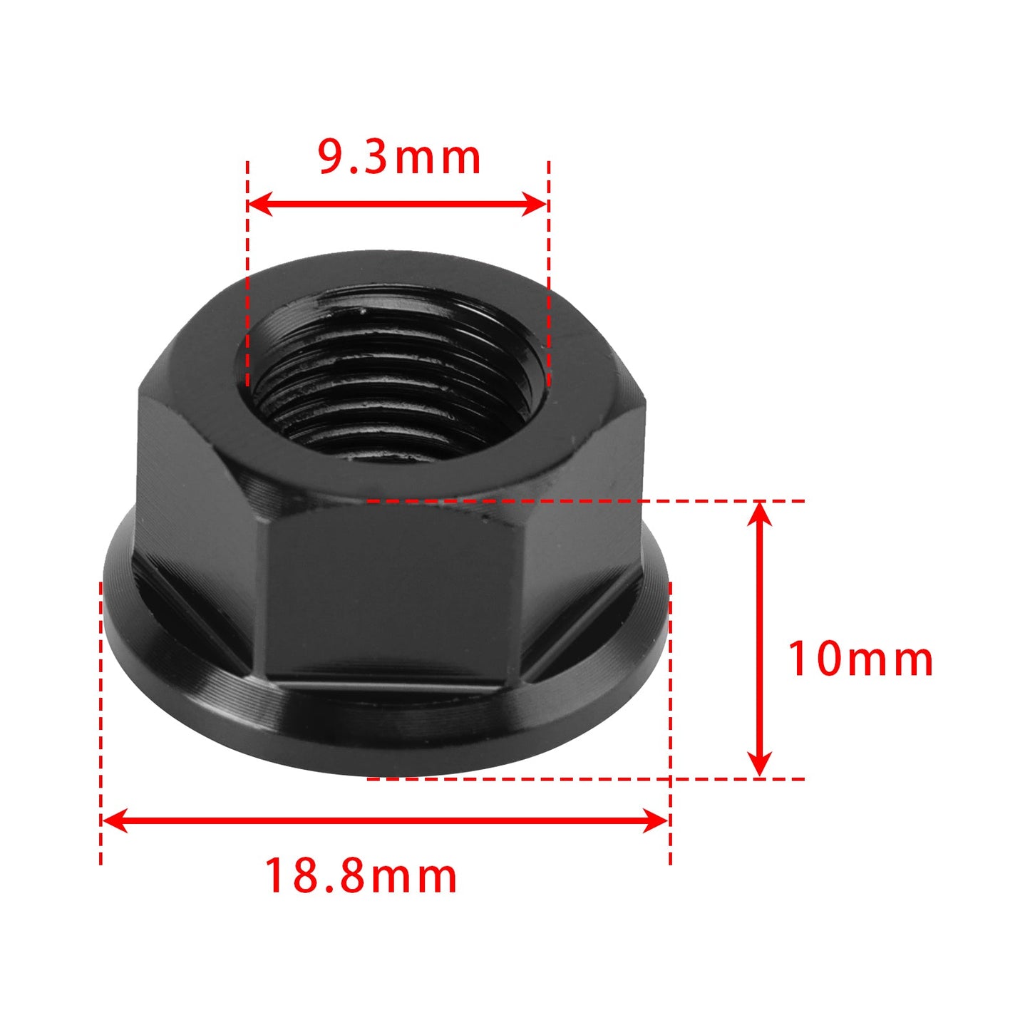 Ducati Panigale V2 V4 2018-2024 Rear Sprocket Carrrier Flange Black Nuts Set M10x1.0 74810461A