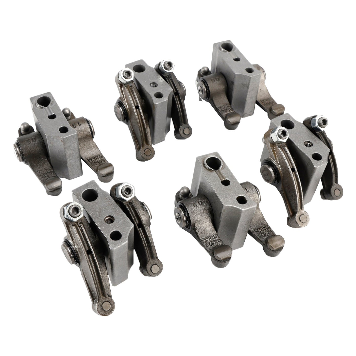 6PCS Intake Exhaust Rocker Arms Support Set 3934920 4089669 for Cummins Dodge 5.9L 12V