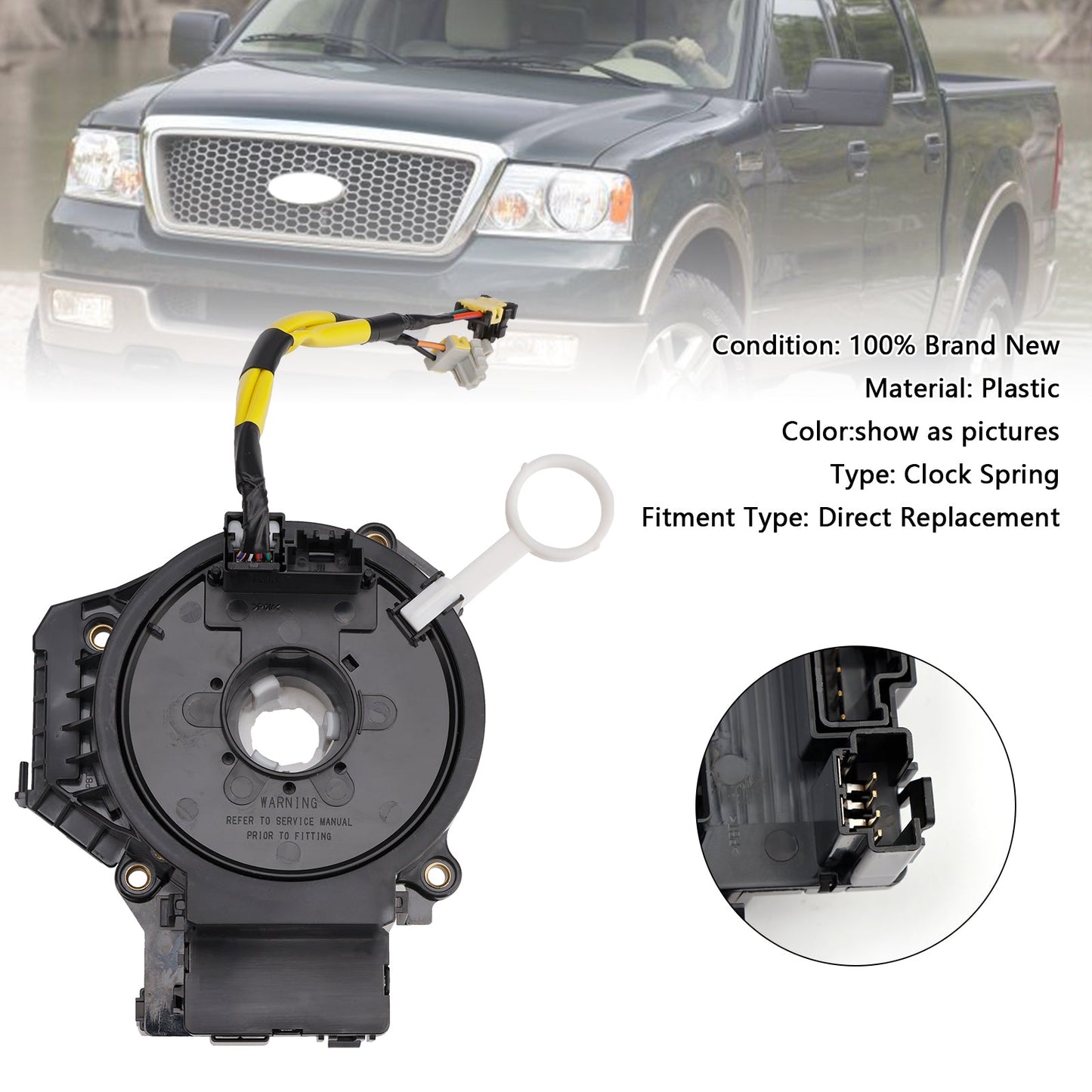 2004-2008 Ford F150 8L3Z-14A664-A Steering Wheel Spiral Cable Clock Spring