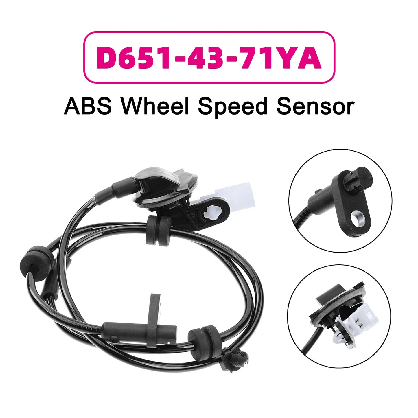 Mazda 2 DE DH Rear 1PCS ABS Wheel Speed Sensor D651-43-71YA