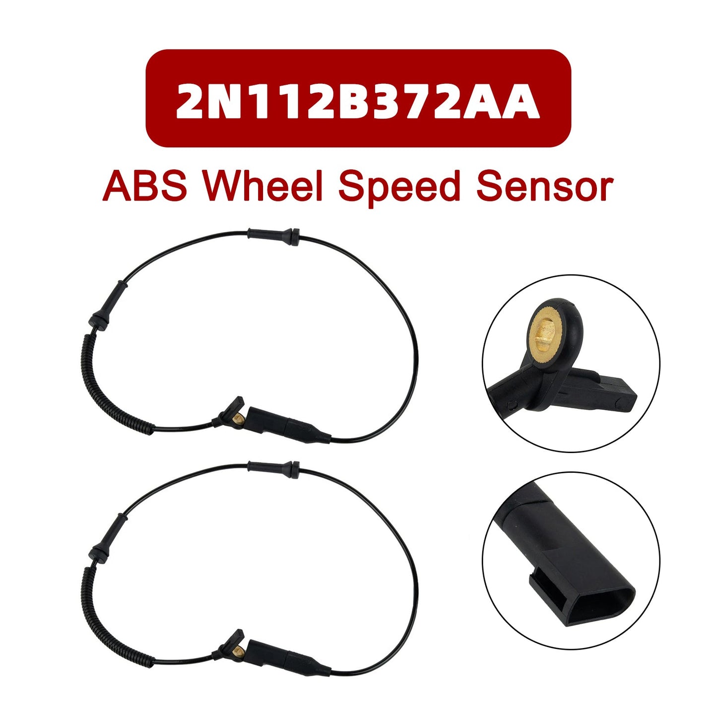 Ford Fiesta MK6 Front Left and Right ABS Wheel Speed Sensor 2N112B372AA
