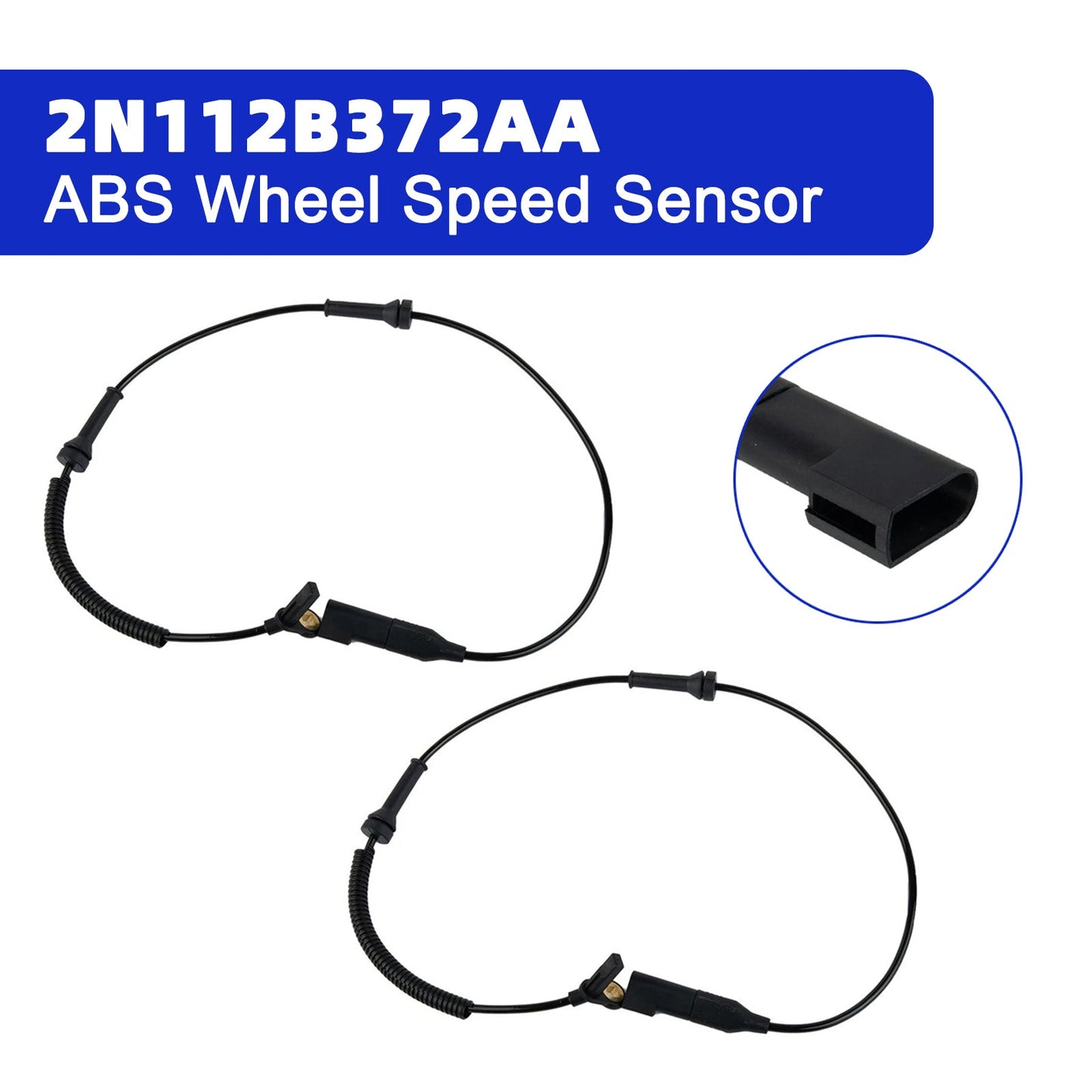 Ford Fiesta MK6 Front Left and Right ABS Wheel Speed Sensor 2N112B372AA