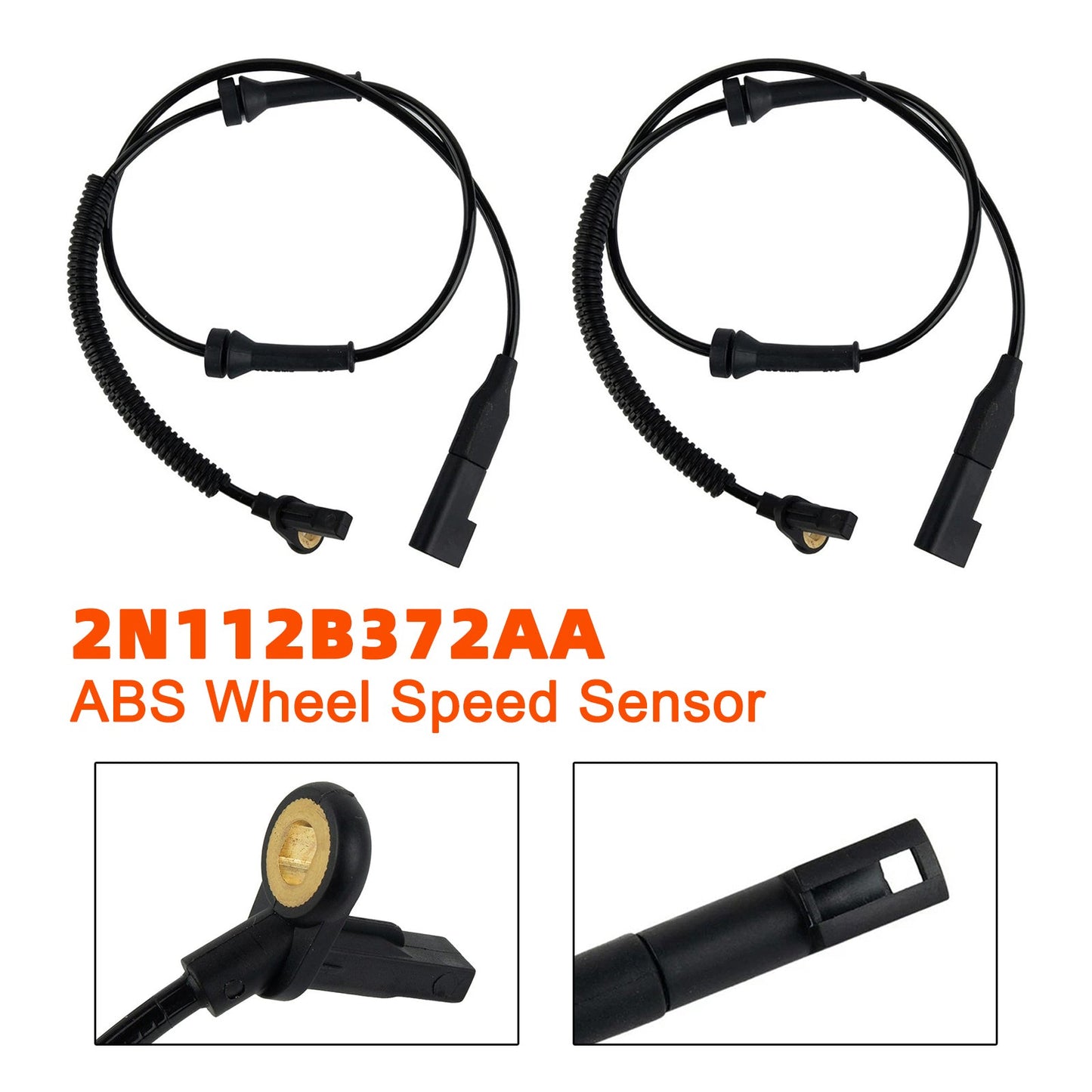 Ford Fiesta MK6 Front Left and Right ABS Wheel Speed Sensor 2N112B372AA