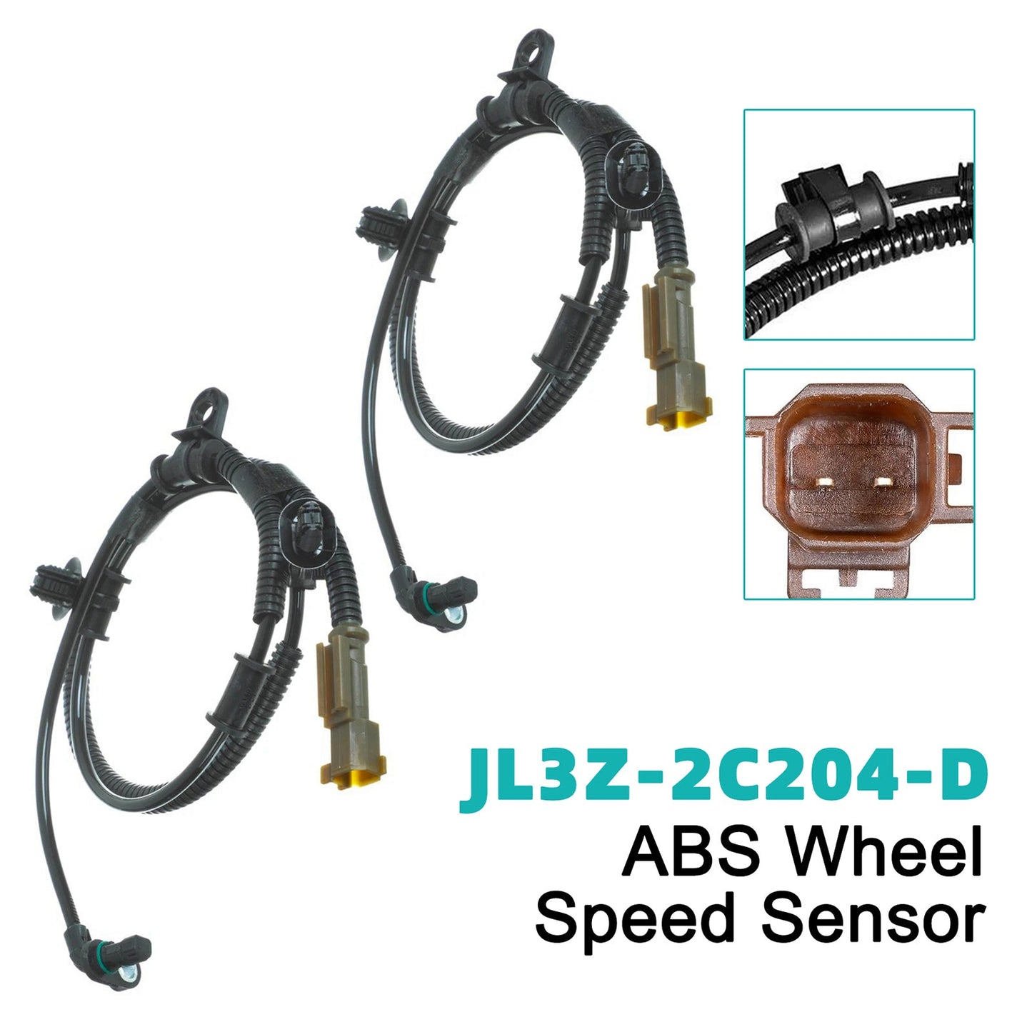 Ford Expedition Front Left and Right ABS Wheel Speed Sensor JL3Z-2C204-D FL3Z2C204A