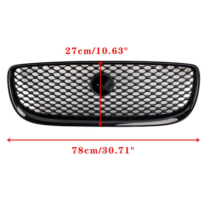 Gloss Black Honeycomb Front Bumper Grille Grill Fit Jaguar XE 2015-2018