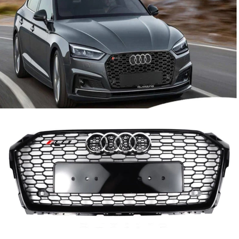 Audi 2017-2019 A5/A5 Sline S5 B9 RS5 Style Honeycomb Sport Mesh Hex Grill Replacement