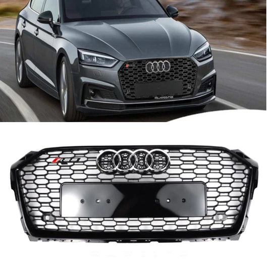 Audi 2017-2019 A5/A5 Sline S5 B9 RS5 Style Honeycomb Sport Mesh Hex Grill Replacement