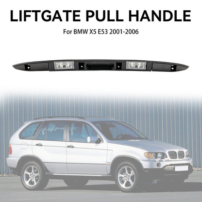 2001-2006 BMW X5 E53 Trunk Lid Licence Plate Grip With Key Button 51137170676 51137061247 51138243767