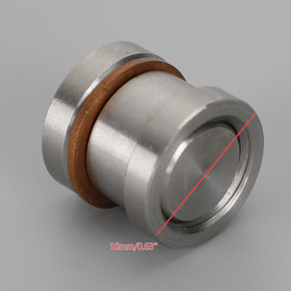 M12 x 1.25 Oxygen Sensor Adapter Spacer Hex Plug Nut Kit Stainless steel