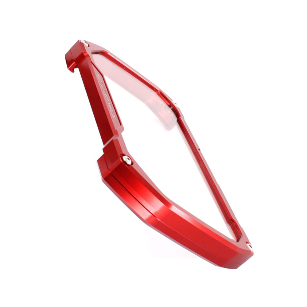 Cubierta protectora de aluminio para velocímetro, color negro, compatible con BMW R1200 Gs 18-20 R1250 Gs 19-20, color rojo